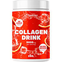 Рибний коллаген Sporter Collagen Drink Powder - 280 г - червоний апельсин