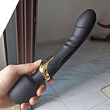 Двосторонній вібратор мікрофон, жіночий вібратор для сексу, стимулятор, вібромасажер Чорний, фото 2