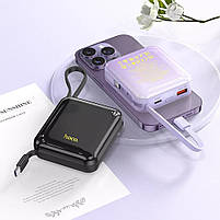 Повербанк Hoco Q23 Blade 22.5W+PD22W 10000 mAh Black, фото 7