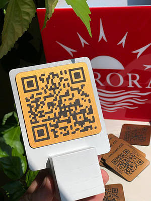 Виготовлення QR коду на замовлення з фанери та акрилу