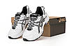 Чоловічі та жіночі кросівки Asics Gel-Kahana 8 White Black (Білі) Взуття Асікс Гель Кахана 8 повсякденні текстиль демісезон, фото 3