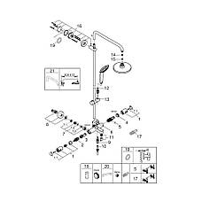 Душова система термостатична Grohe QuickFix Vitalio Joy System 260 27860001, фото 5