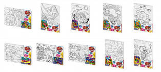 Розмальовка за номерами Coloring by numbers 31см*21см CBN-02 Данко-тойс