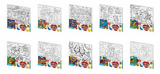 Розмальовка за номерами Coloring by numbers 31см*31см CBN-01 Данко-тойс