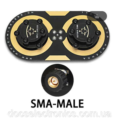 Патч антенна для шолома/окулярів "Сова" 5,8 ГГц Maple Leaf Antenna 11dBi RHCP, фото 1