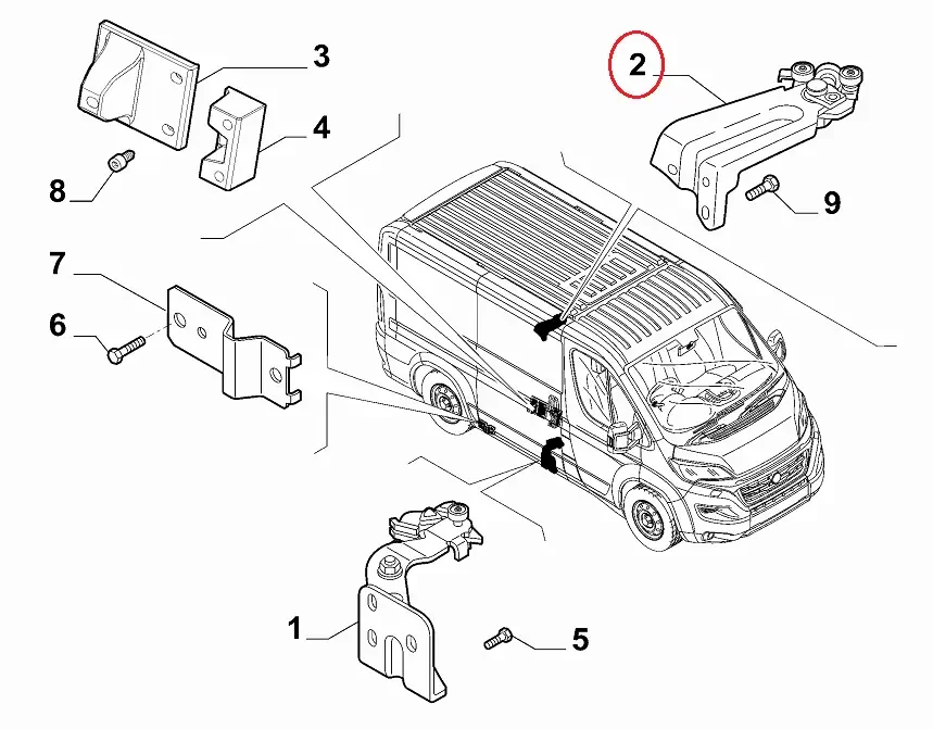 Ролик бічних зсувних дверей верхній Fiat Ducato 250, Peugeot Boxer, Citroen Jumper (06-14), 1611731380
