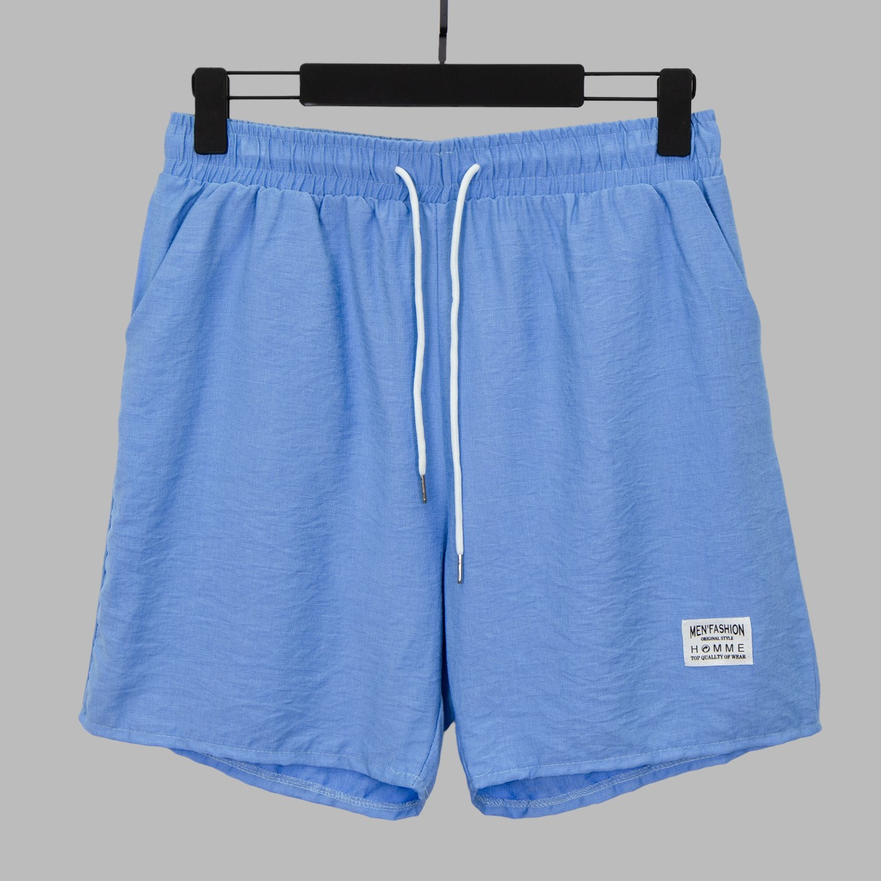 Шорти чоловічі 697-2 Блакитні 50% бавовна 50% акрил M(Р), фото 1