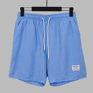 Шорти чоловічі 697-2 Блакитні 50% бавовна 50% акрил M(Р)