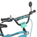 Велосипед дитячий PROF1 14д. Y14253-1 Urban, SKD75, бірюзовий, фото 3
