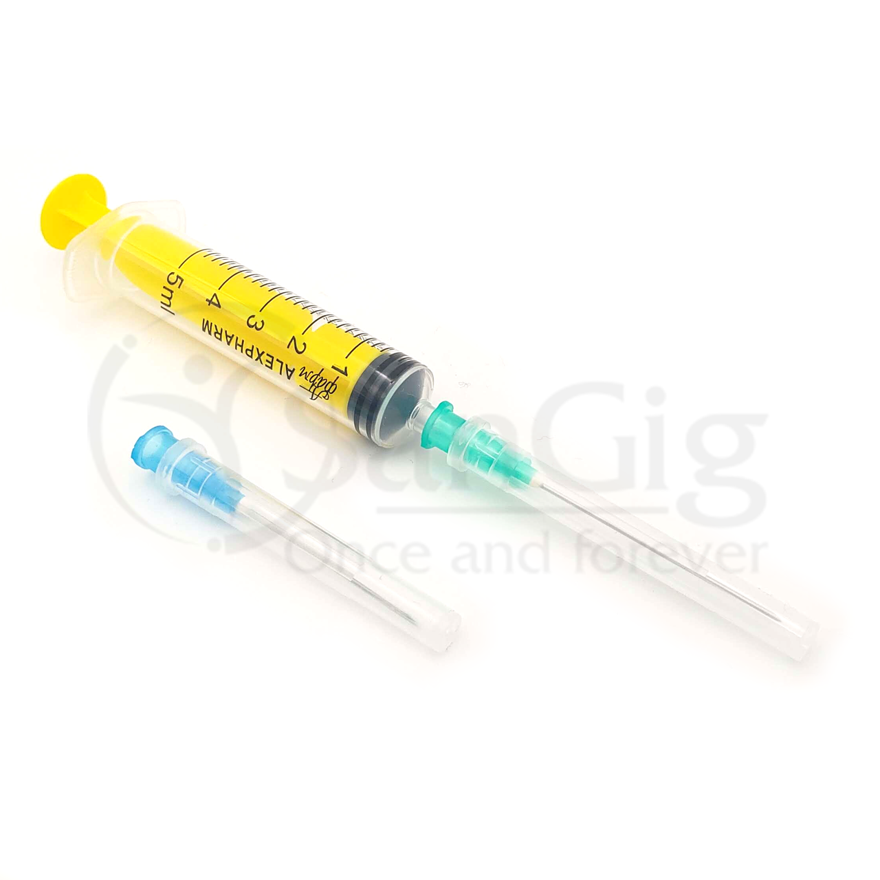 Шприц з двома голками 5 мл трьохкомпонентний Luer, Alexpharm