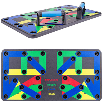 Тренувальна дошка для віджимання 18 позицій Powermat PM0839 універсальна дошка для віджимань