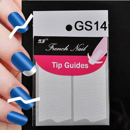 French Nail, Смужки для френча, Трафарети для френча, французького манікюру, фото 1