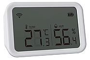WIFI автоматизація клімату 1DAL ClimeKit WF3B | Датчик температури та вологості + Сенсорний вимикач Чорний, фото 3