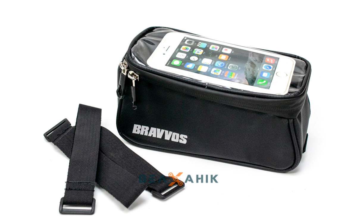 Велосумка на раму BRAVVOS CT-003 під смартфон чорна