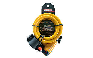 Замок на ключі 12х1500 мм BRAVVOS LOC-065-110 помаранчевий