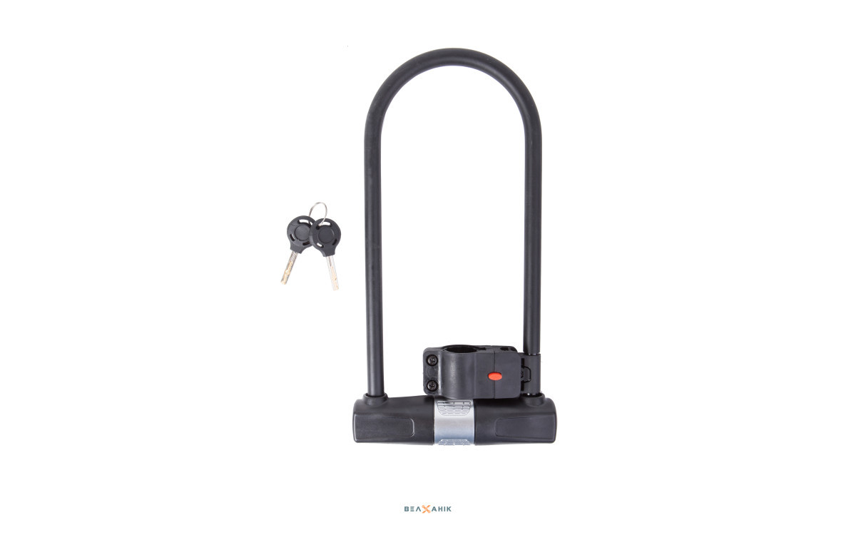 Замок на ключі 115х265 мм U-Lock PY 6001 чорний, фото 1