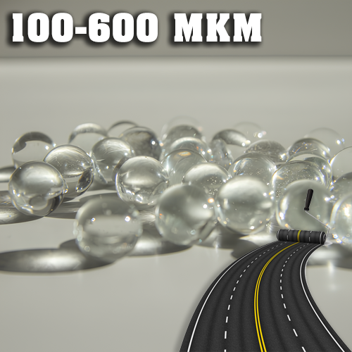 Світловідбиваючі склокульки для дорожньої розмітки | 100-600 мкм