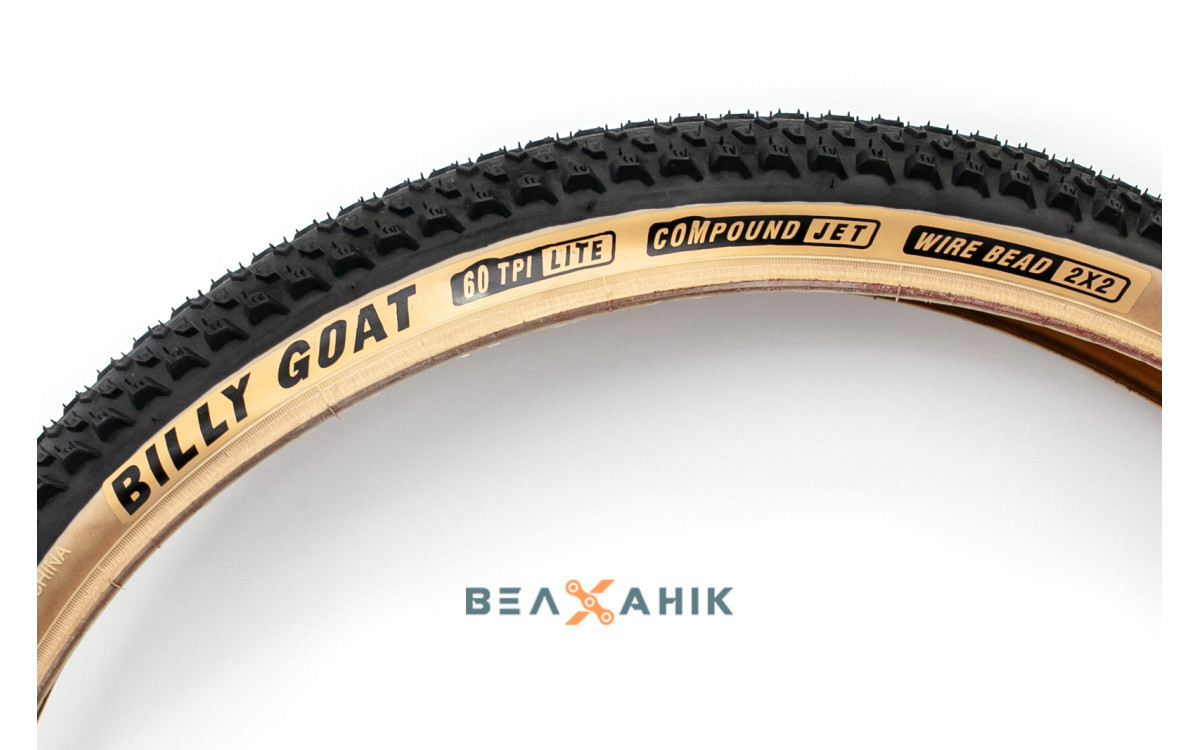 Велошина 26x2,1" OBOR Billy Goat W3104 SkinWall бежева боковина 60TPI