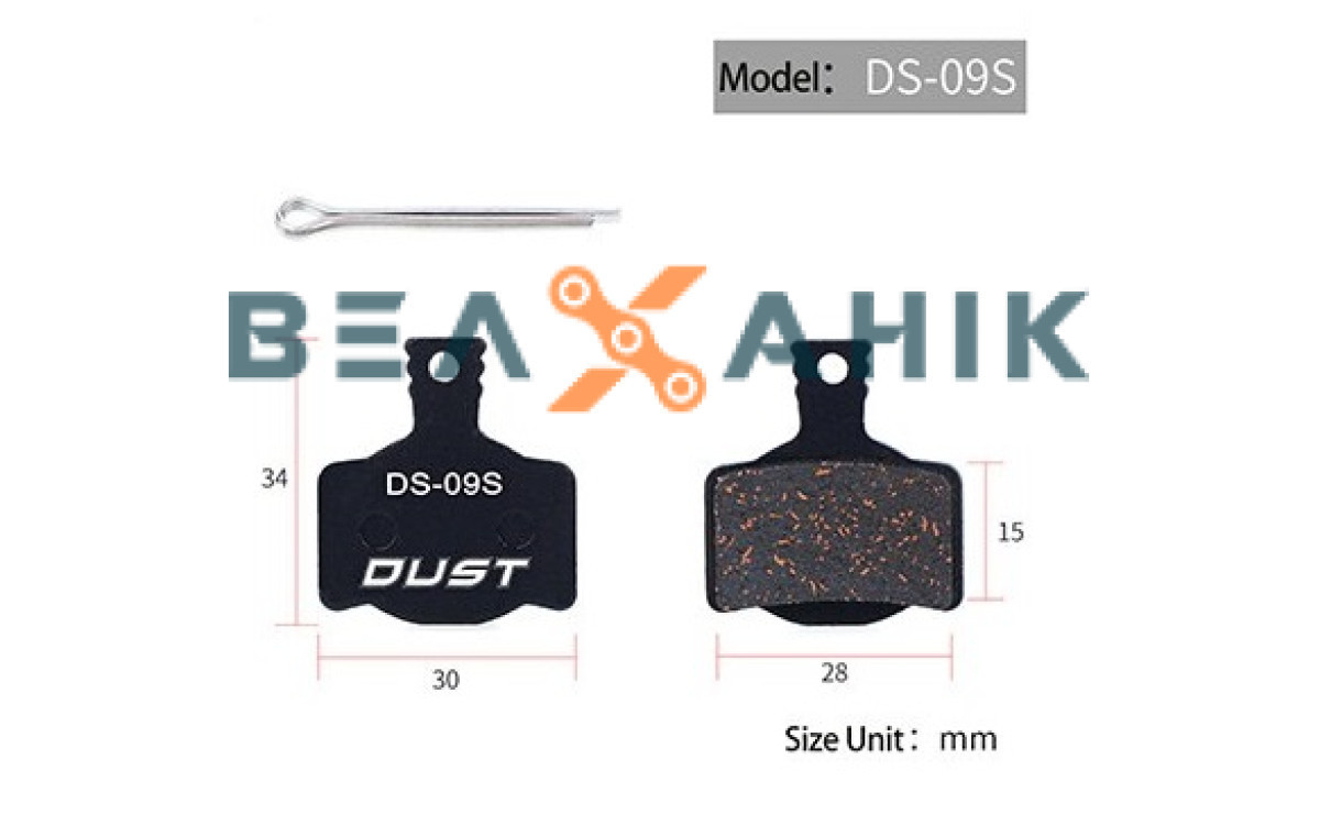 Колодки гальмівні DD DUST DS-09S напівметалеві