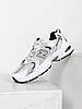Чоловічі та жіночі кросівки New Balance 530 ABZORB White Blue silver Беланс 530 білі модель унісекс 36-45 хіт, фото 6