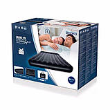 Велюр матрац BW 67464, підголівник, вбудований насос, сірий, фото 7