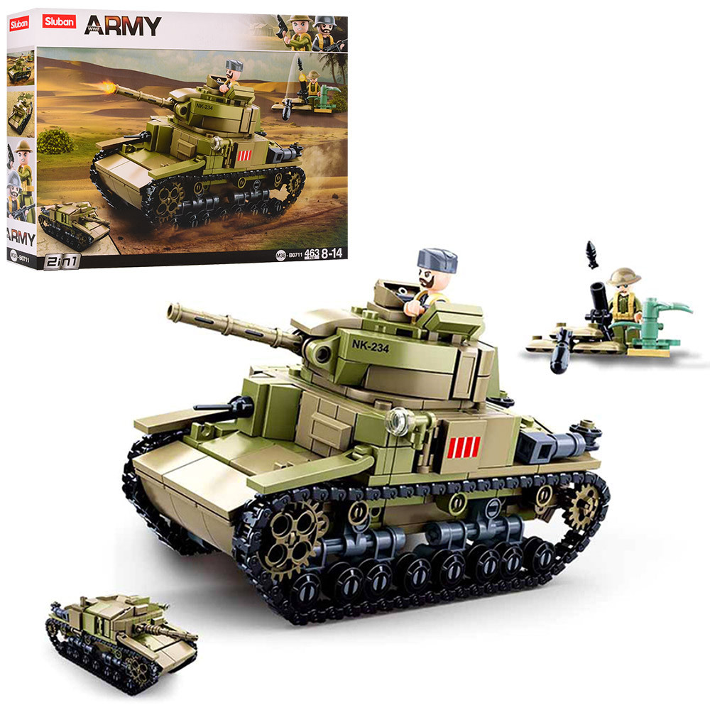 Конструктор SLUBAN M38-B0711 "Army" Військовий італійський танк