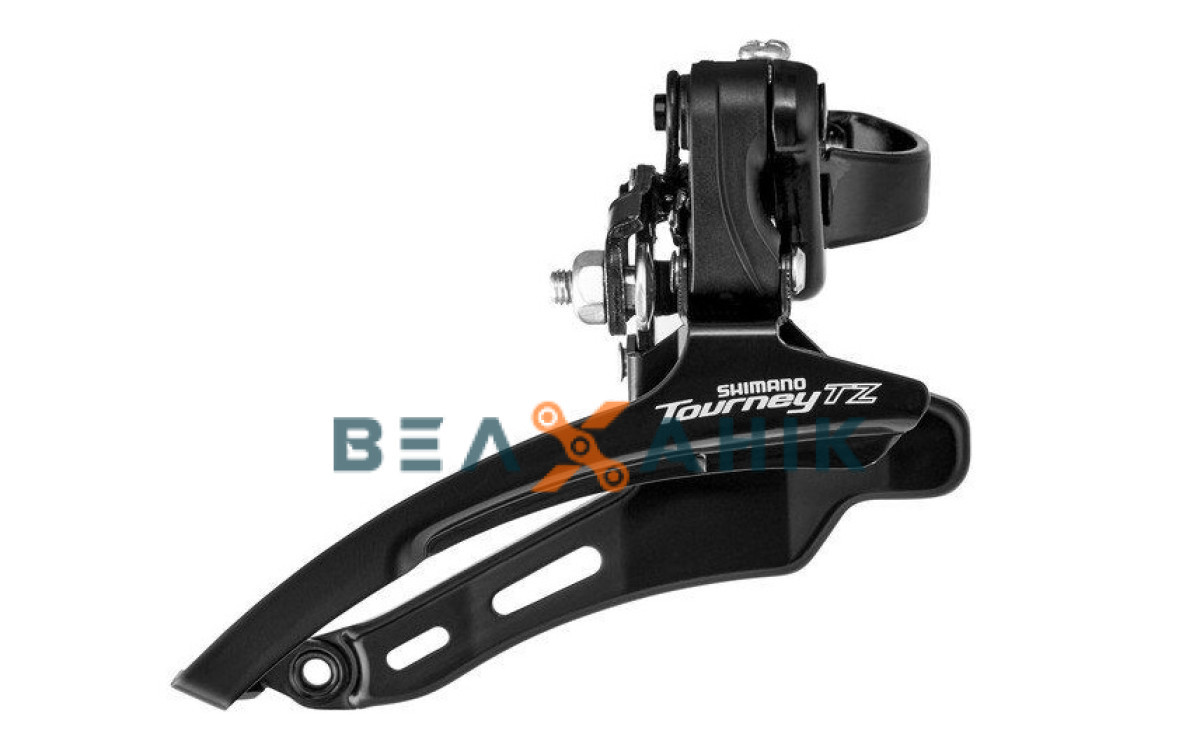 Перемикач передній індексний 31,8 мм верхня тяга SHIMANO FD-TZ500 черний