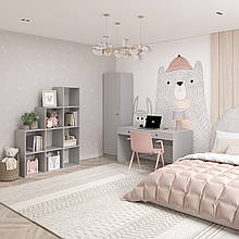 Комплект меблів у дитячу кімнату Сірий