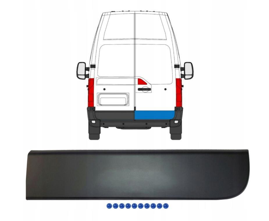 Nissan NV400 (від 2010-) молдинг обшивка задніх правих дверей, 908520001R Ніссан НВ400, фото 1
