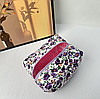 Стьобана косметичка в квітковий принт. Фіолетова, фото 2
