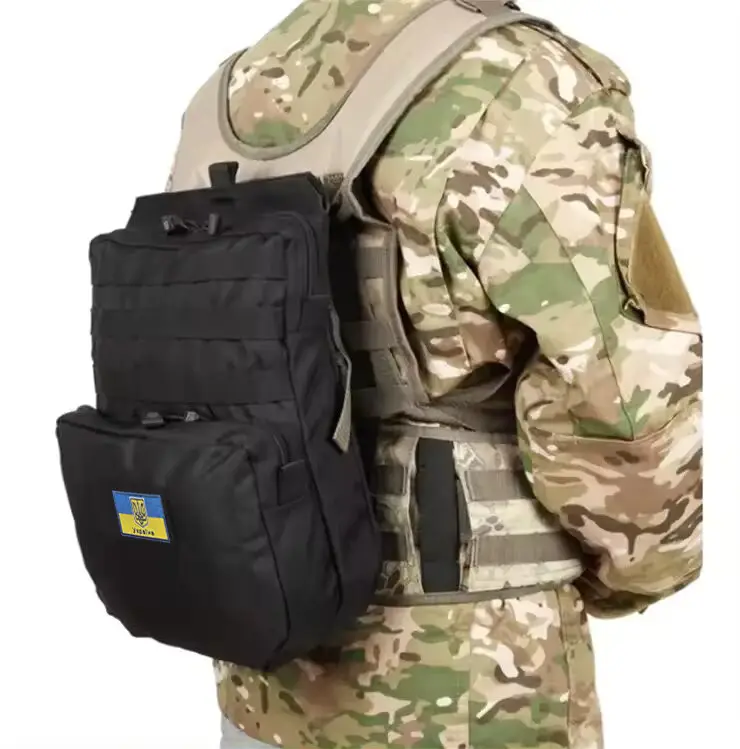 Штурмова панель подсумок-рюкзак Solve Black з системою MOLLE і відділенням для гідратора KT6005202  peremoga ua, фото 1