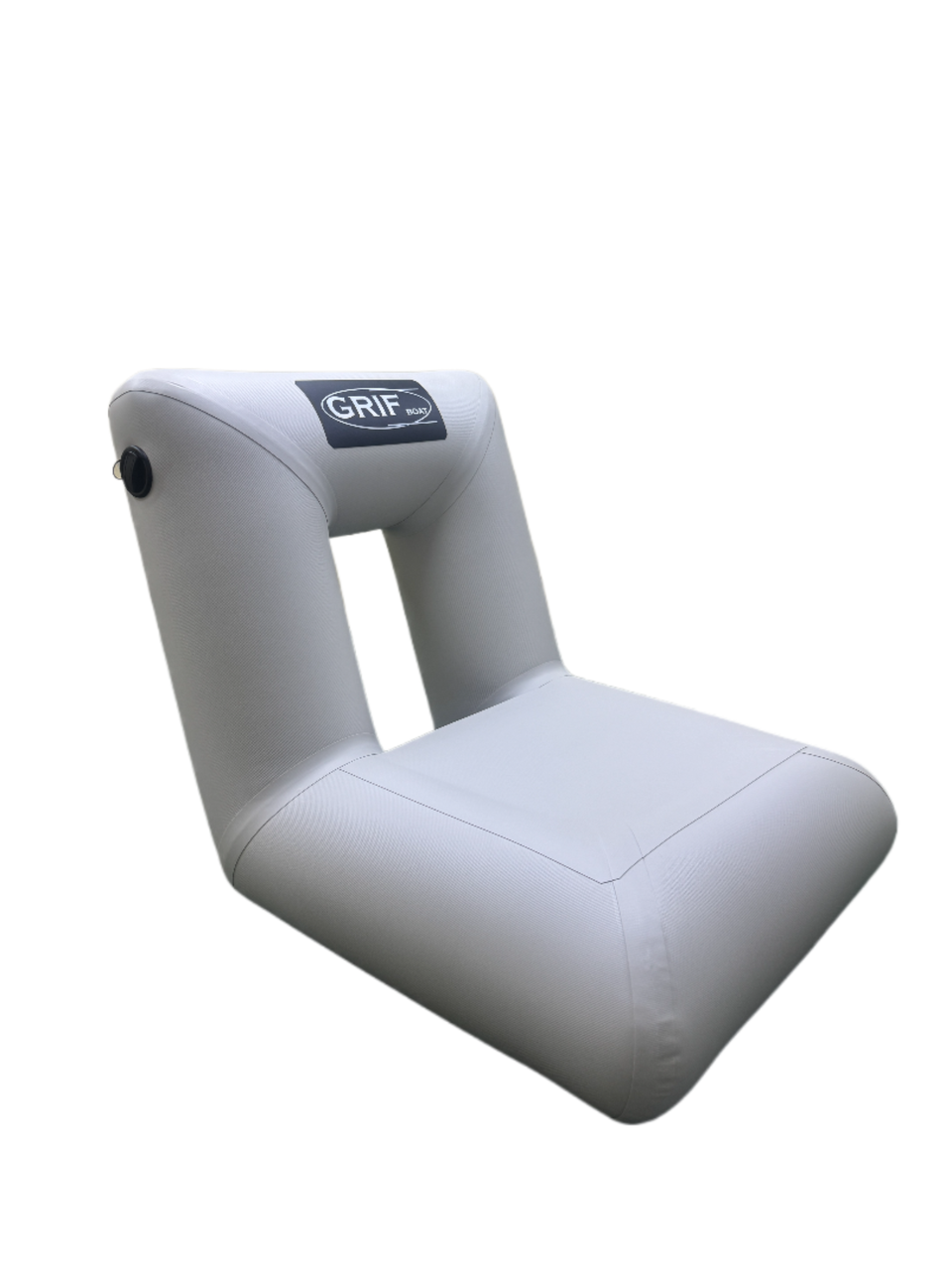 Надувне крісло з пвх для човна (для риболовлі та відпочинку) сіре, фото 1