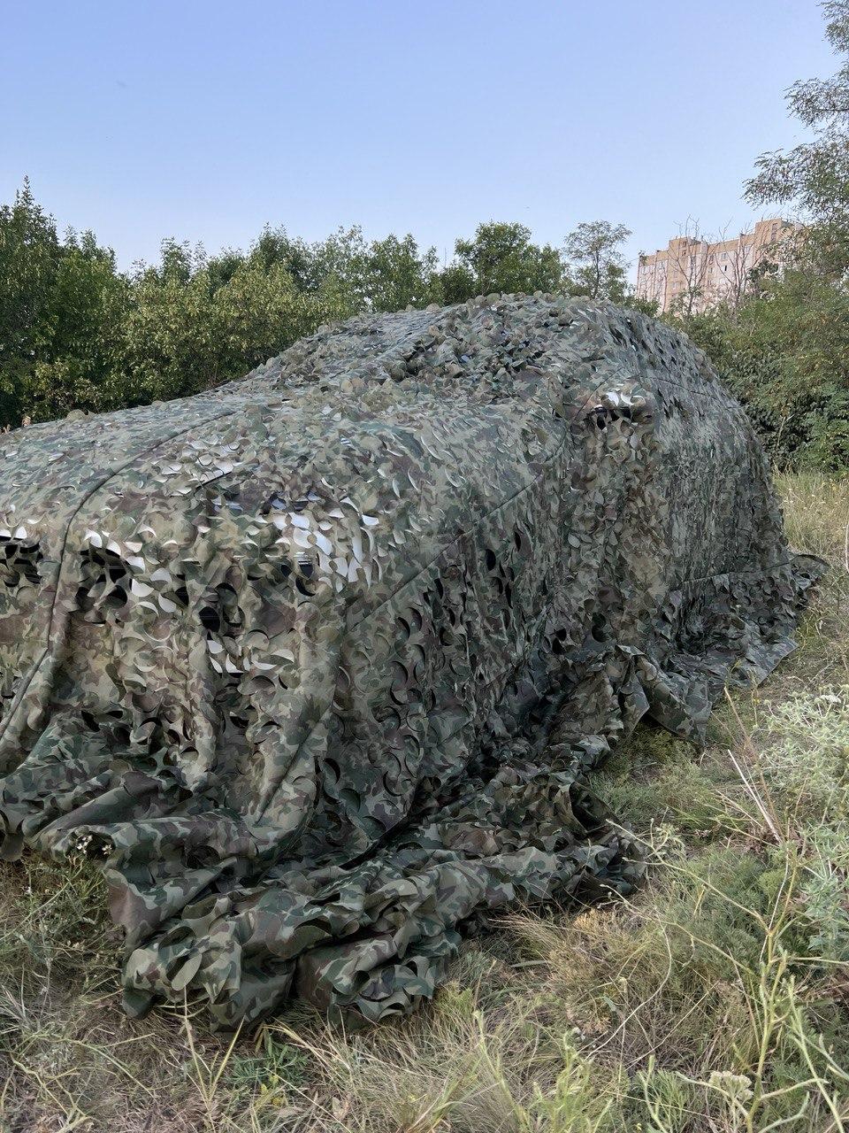 Сітка маскувальна зелена 4х5 для автомобіля, пікапа, позашляховика та техніки. Колір "Камуфляж №4", фото 1