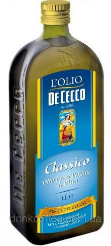 De Cecco Olio Extra Vergine Classico оливковое масло первого холодного отжима, Италия, 1л - фото 1 - id-p429287176