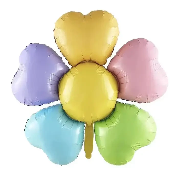 Фольгований шар Квітка різнокольорова, 95х98 см