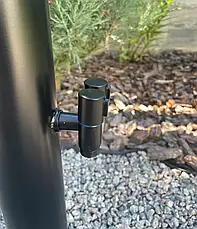 Садова колонка для води з нержавіючої сталі AISI 304 чорний (90001), фото 5