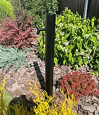 Садова колонка для води з нержавіючої сталі AISI 304 чорний (90001), фото 3