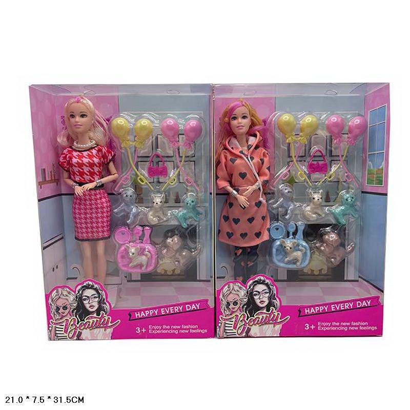 Лялька HY08G типу Барбі з вихованцями та аксесуарами, фото 1