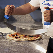 Ніж для піци із двома ручками 56,5х26 см, Gi.Metal Pizza Rocker Cutter (AC-MZP)