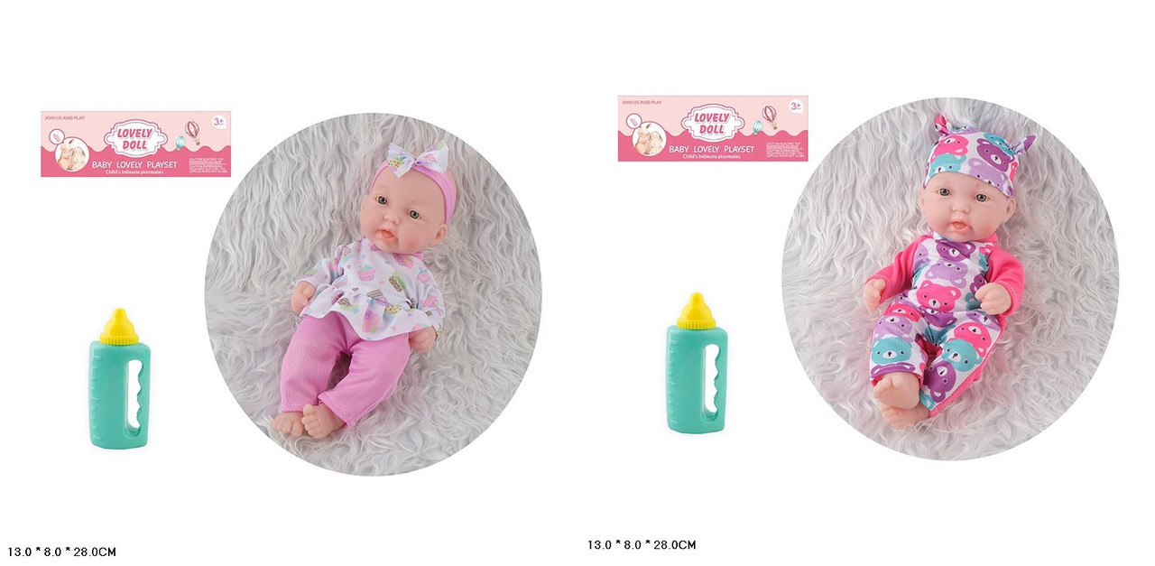 Пупс AD611-6/7 з аксесуарами 2 види, фото 1
