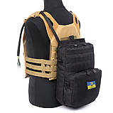 Штурмова панель рюкзак-подсумок Solve  з системою MOLLE Black і відділенням для гідратора KT6005202, фото 4
