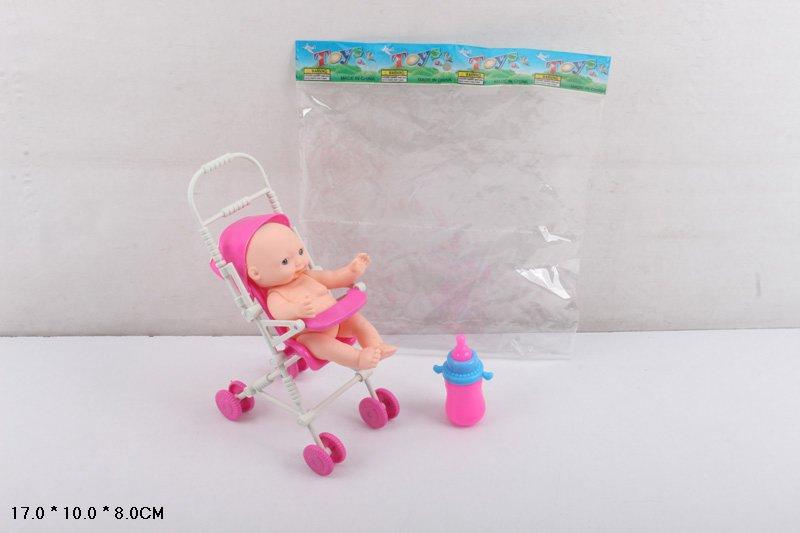Пупс W700-132 маленький у колясці, фото 1