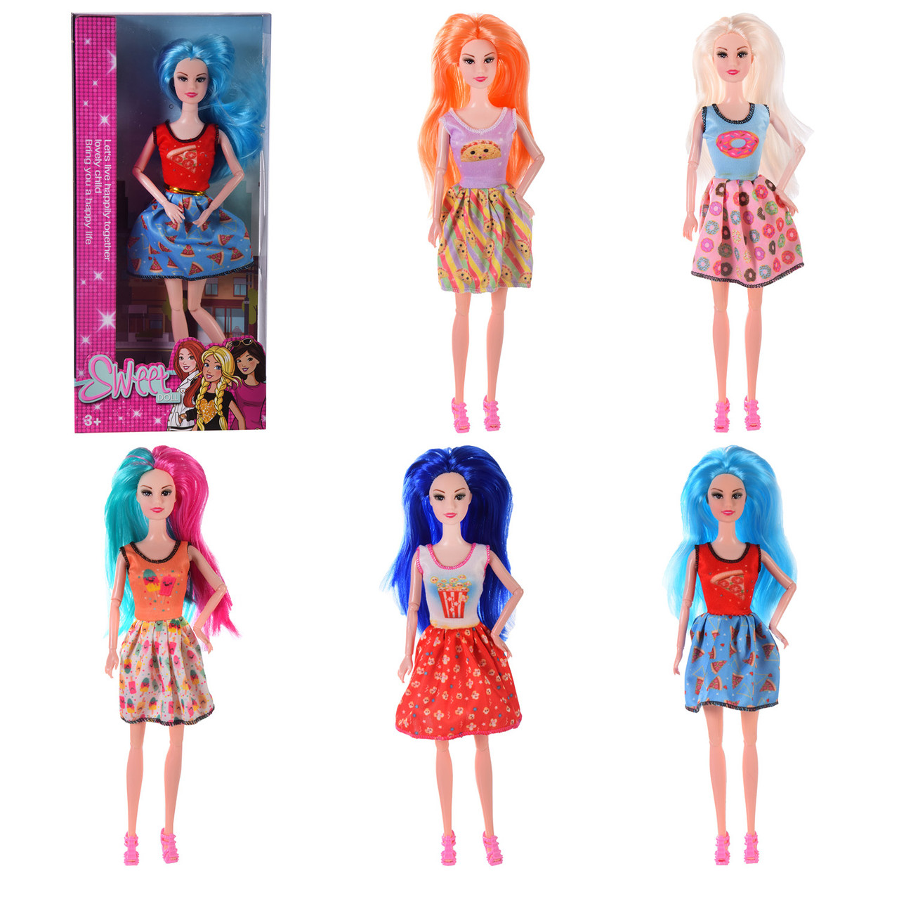 Лялька типу Барбі 9010A 4 види, фото 1