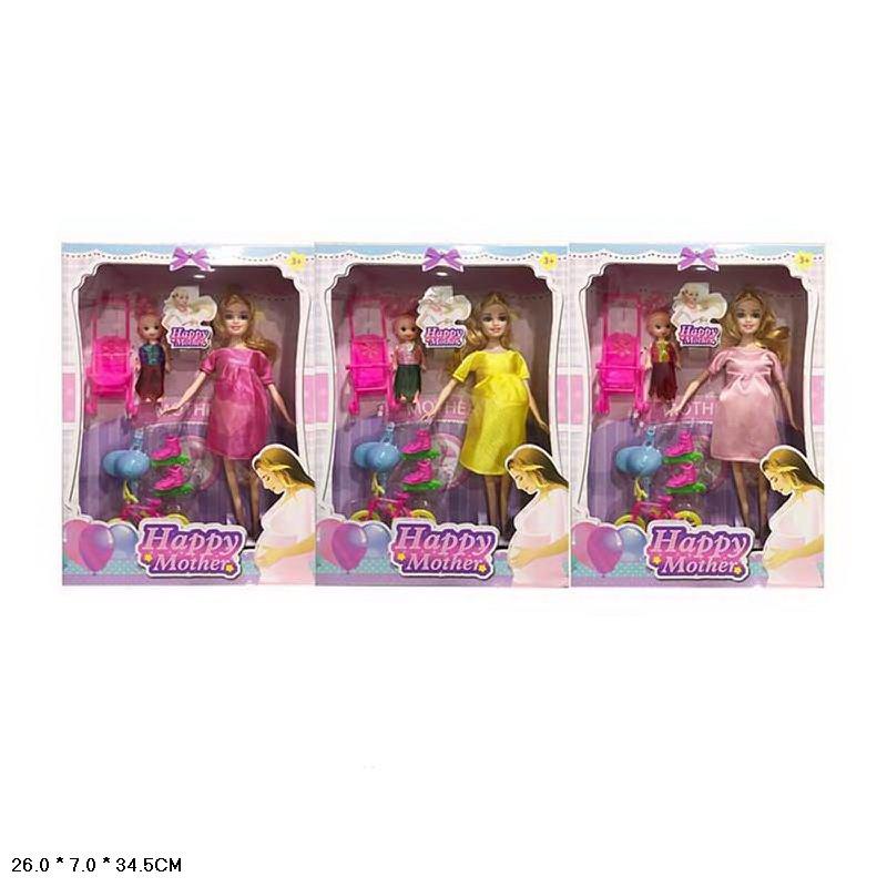 Лялька D1249 3 види в ошатній сукні, фото 1