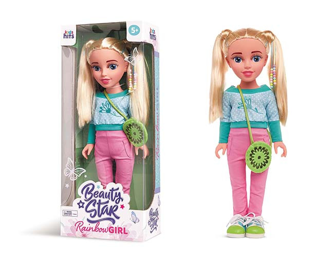 Лялька KH35/003 Beauty Star Flowery Spring Rainbow Girl 46 см, фото 1