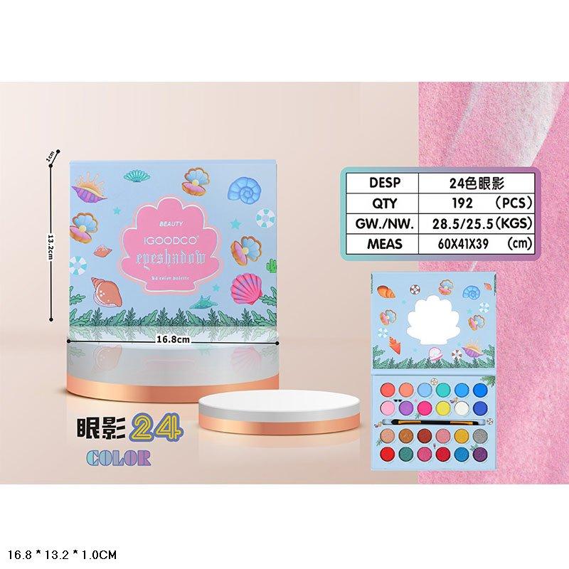 Косметика для дівчинки IG2973 палетка тіней 24 кольори з пензликом, фото 1