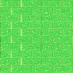 3D панель самоклеюча цегла Зелена 700х770х3мм (013-3) SW-00000639
