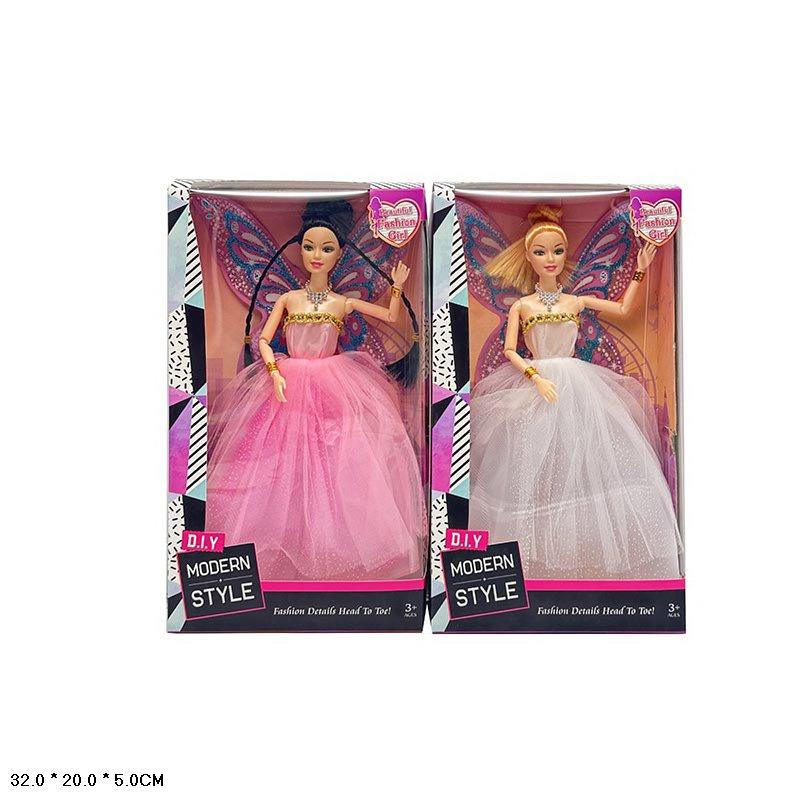 Лялька XX1354 на батарейках музична 2 види у святковій сукні, фото 1