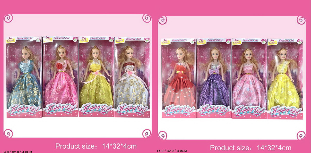 Лялька Барбі YE-3/4 8 видів у бальній сукні, фото 1