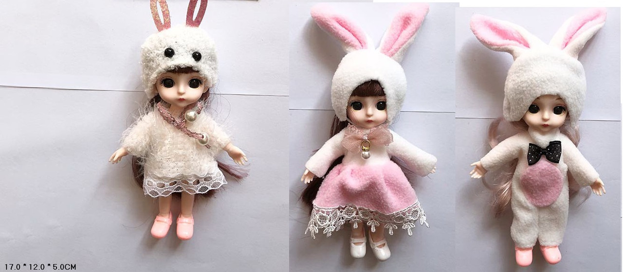 Лялька YL804-27A/28A/29A мальована мікс 3 види, фото 1